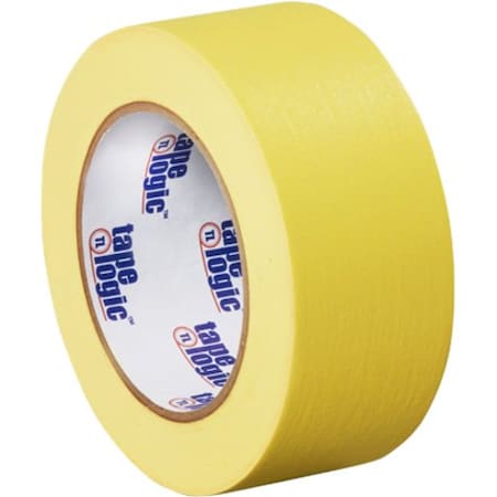 Tape Logic Masking Tape, 2x60 yd., Yellow, PK12, 2" W x 60 yds L, Yellow, 12 PK T93700312PKY